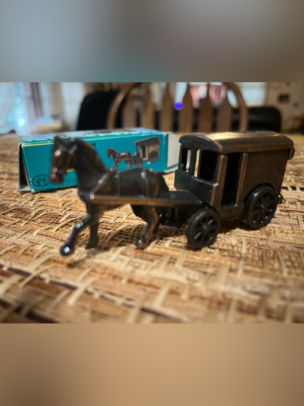 Black Horse and Carriage Toy Figurine - Kids Toys